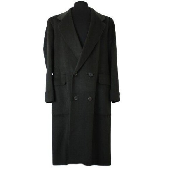 ZILLI Green Cashmere Wool Angora Blend Overcoat NEW - Picture 1 of 10